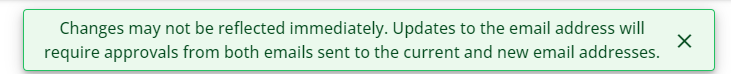 AM Edit Profile Change Not Immediate Message Pop-up