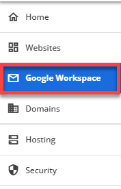 Google Workspace tab