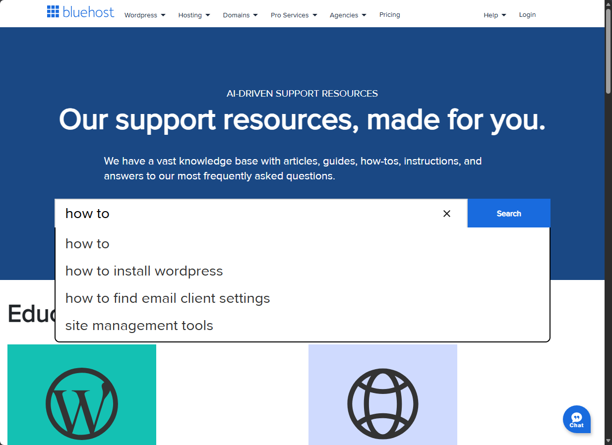 BH Support Portal Search