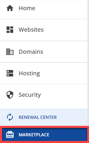 Marketplace tab