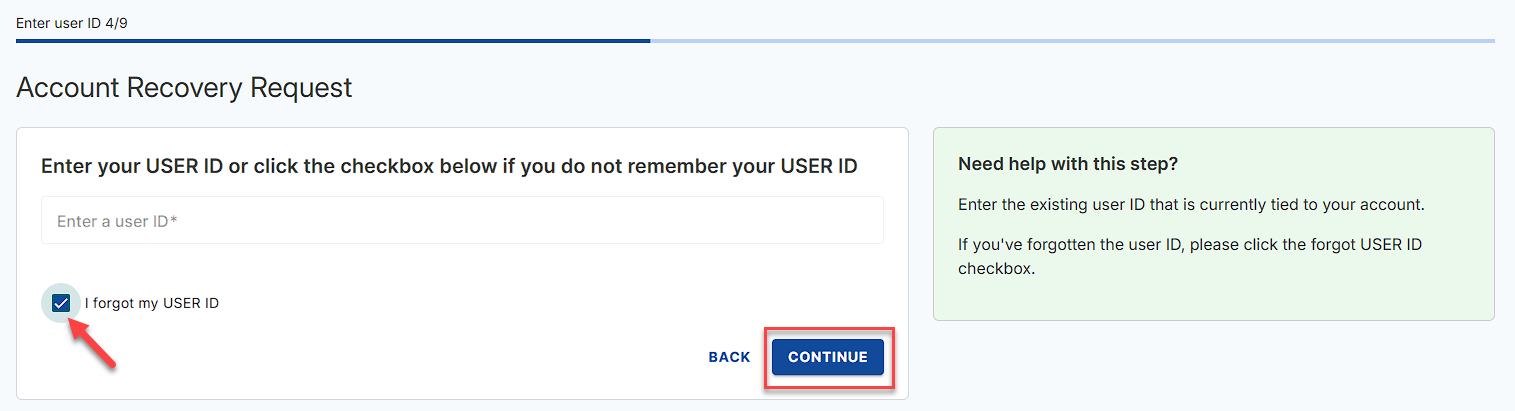 Forgot User ID