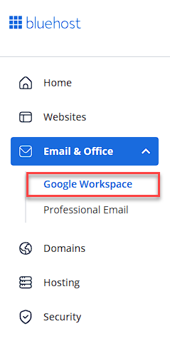  Select Google Workspace