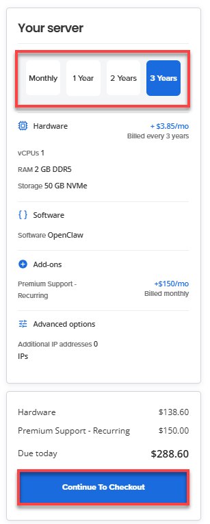 Continue To Checkout