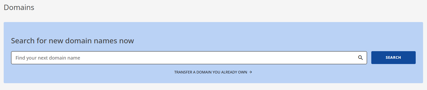 Domains