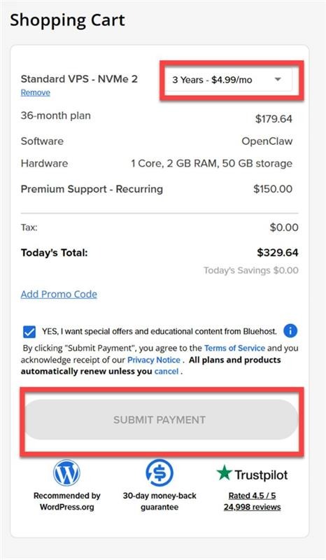 Billing Information Form