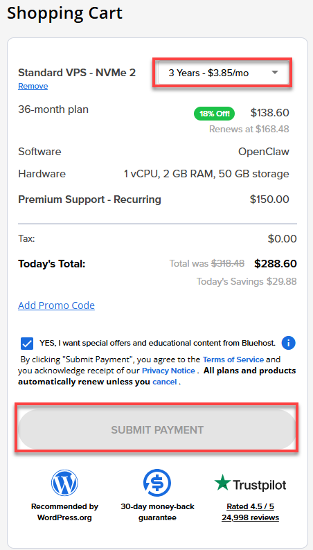 Billing Information Form