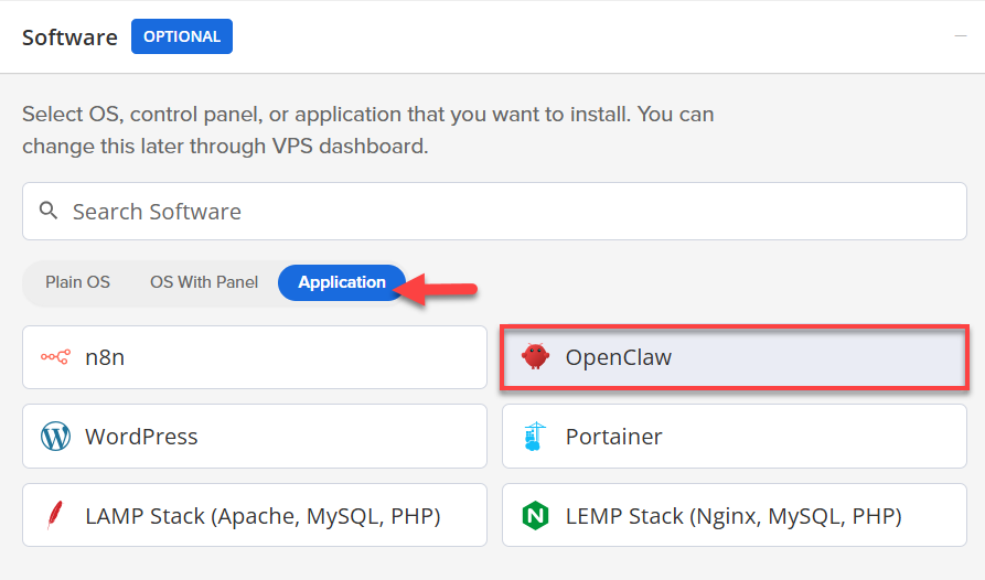 Choose OpenClaw