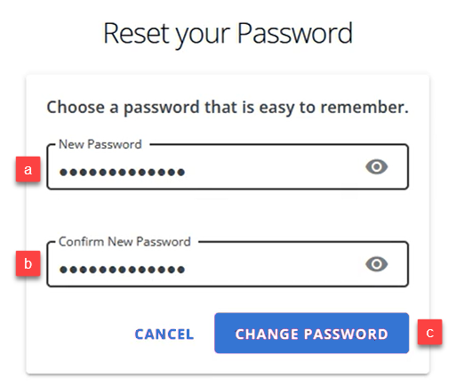 Bluehost Reset your Password page