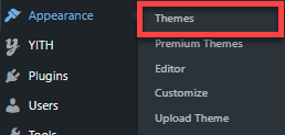 Delete Themes and Plugins - Appearance - Themes