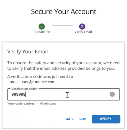 Enter verification code