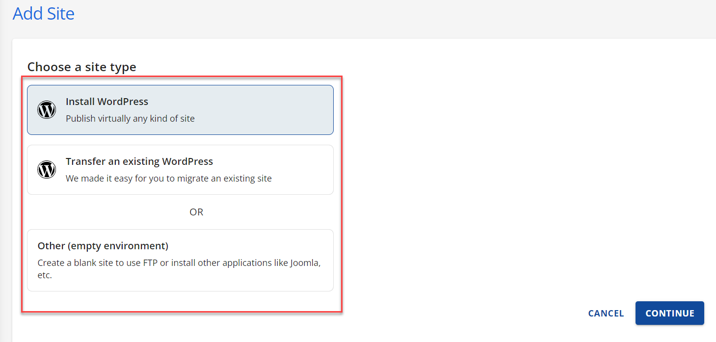 choose-a-site-type