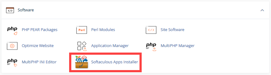 cPanel - Softaculous Apps Installer