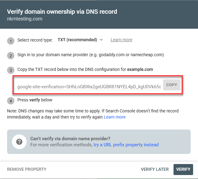 google-search-console-add-website