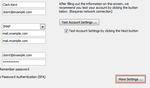 More settings