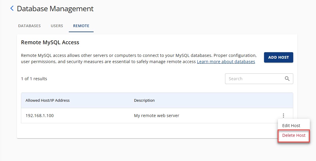 remote-mysql-delete-host