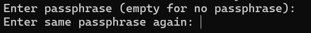 Enter passphrase