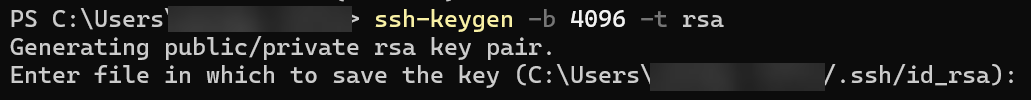 SSH keygen