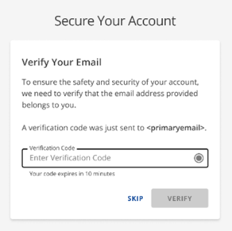 Enter verification code