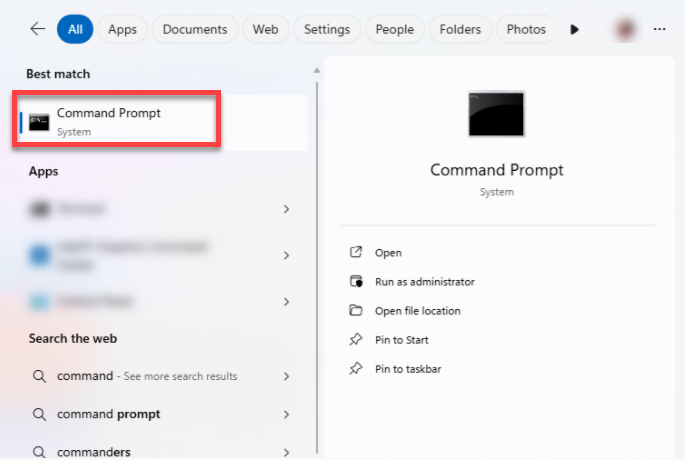 Windows - Command prompt