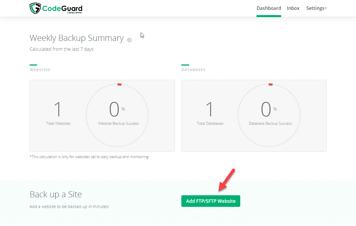 CodeGuard Dashboard