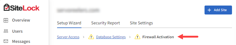 Firewall Activation
