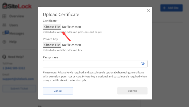 Upload Choose File