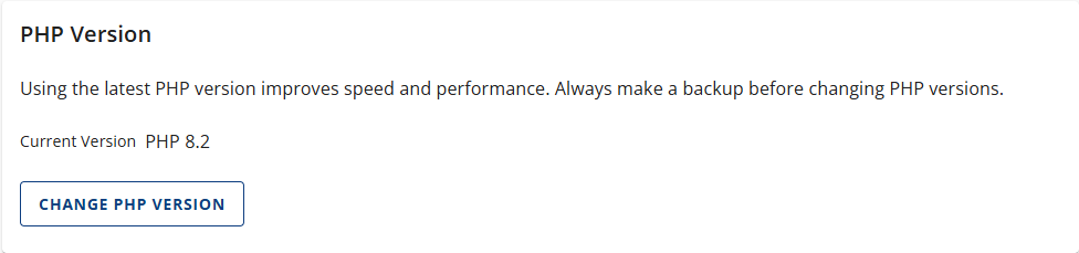 PHP Version