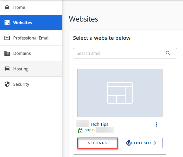 am-websites-settings