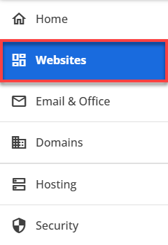 Cloud Hosting - Websites Tab