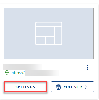 Settings button