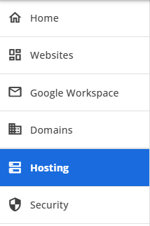 Left Navigation Menu Hosting