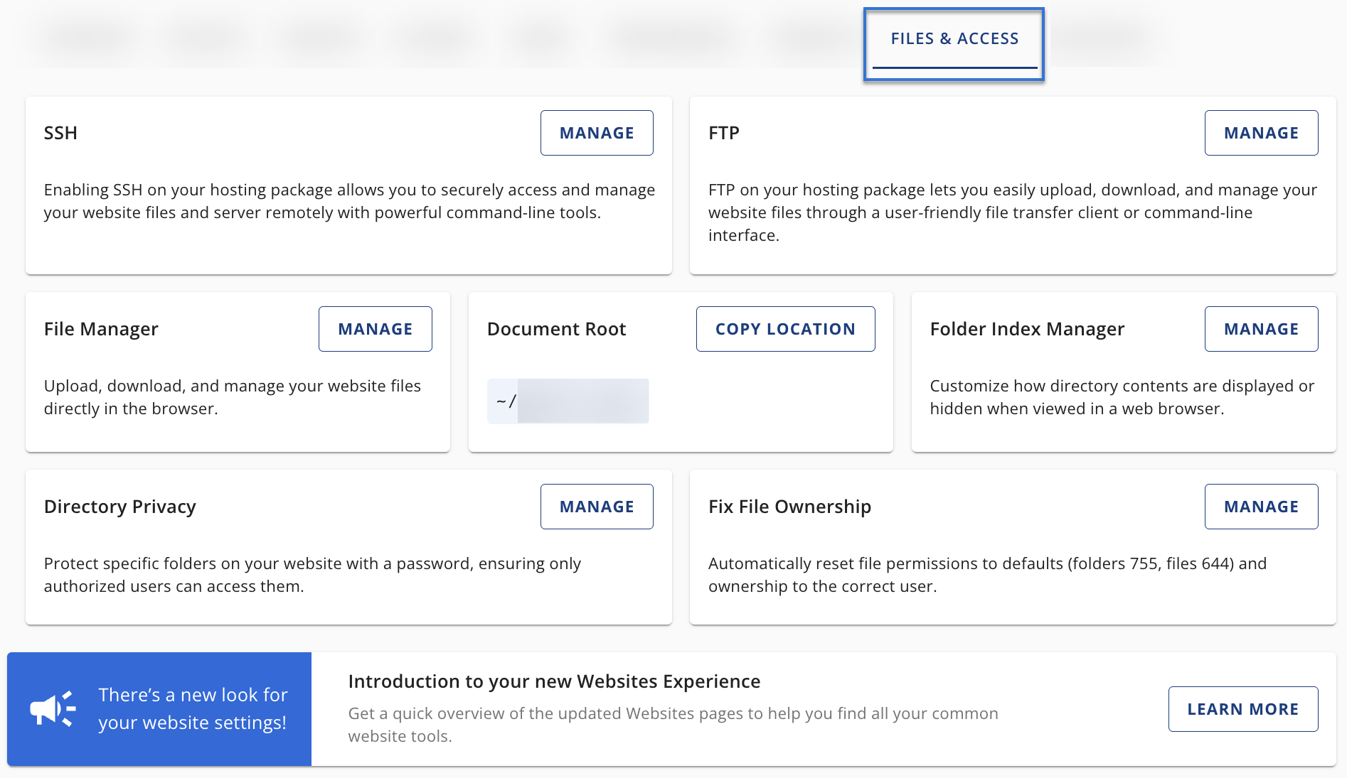 bluehost-portal-files-and-access-tab