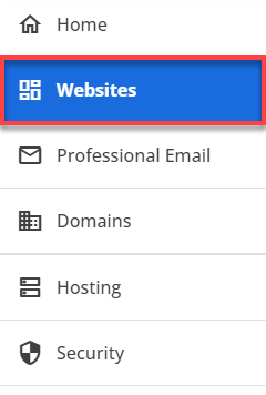 Bluehost Account Manager - Websites Tab