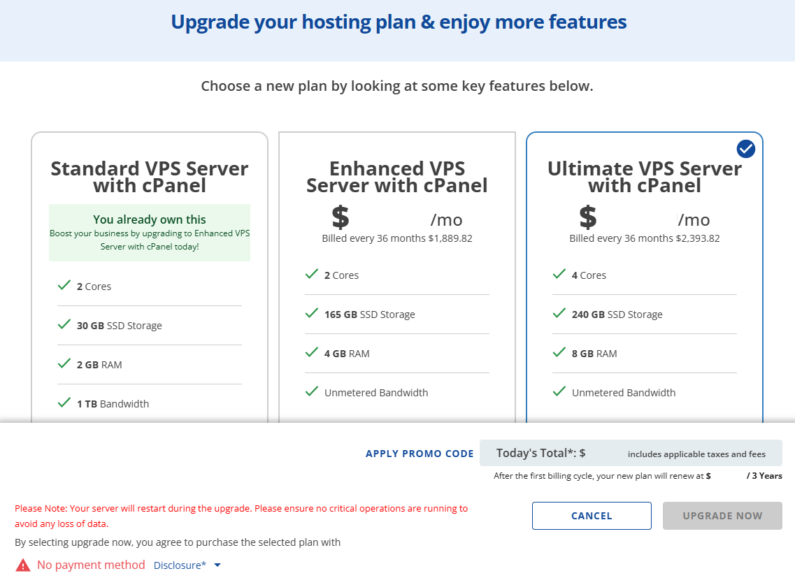 BH VPS Plans