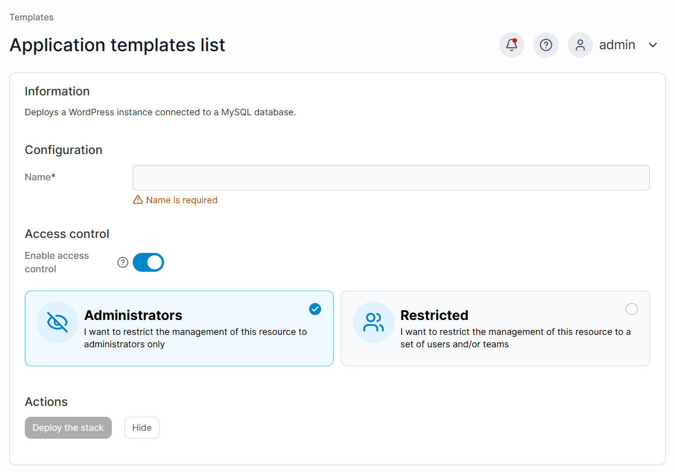 BH Self-Managed VPS Portainer Templates Application Details