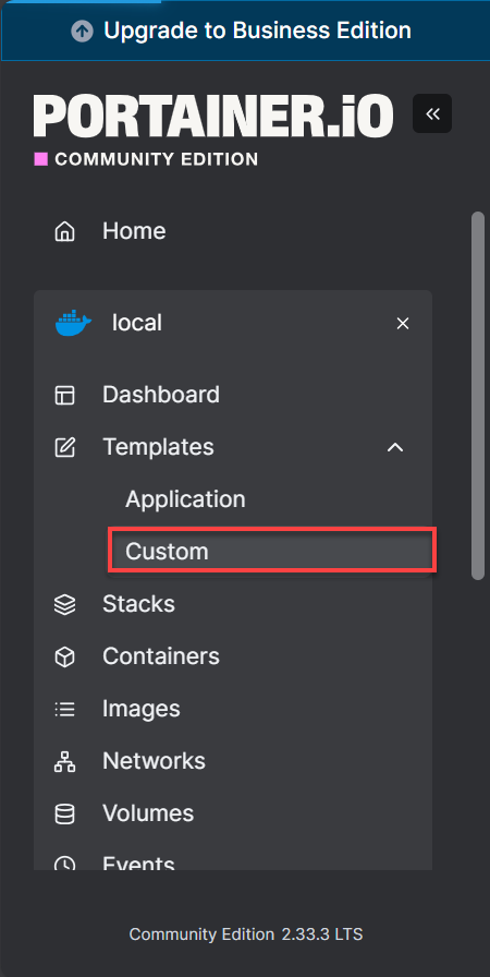 BH Self-Managed VPS Portainer Templates Custom