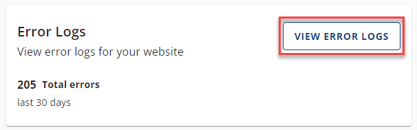 VIEW ERROR LOGS