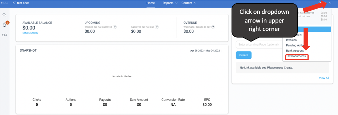 affiliate-tax-document-menu