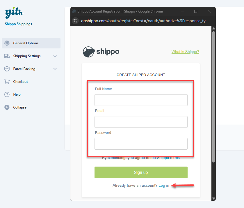 General - Sign Up/Login