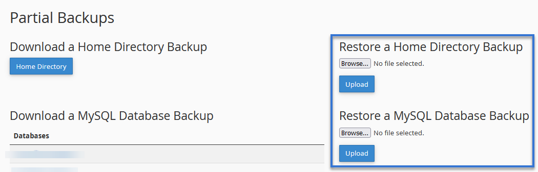 How to Restore a MySQL Database