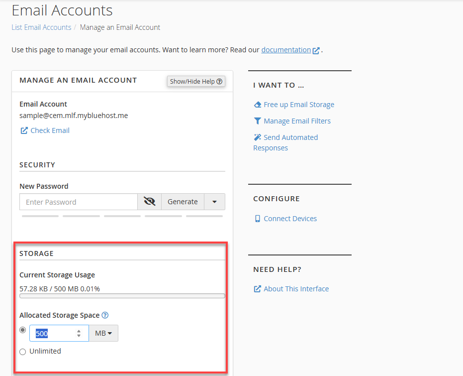 Bluehost Delete Email Accounts