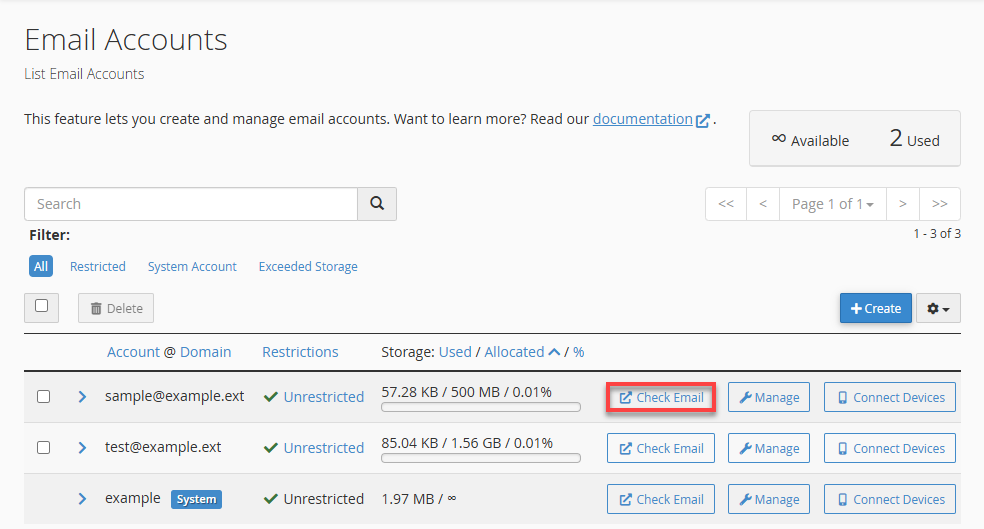 Bluehost Email Accounts Check Email