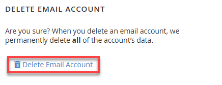 Bluehost Delete Email Accounts