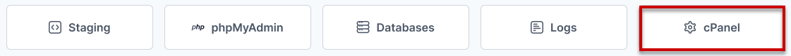 bluehost-overview-page-quickaccess-bar-click-cPanel-button