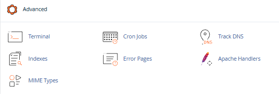 Bluehost Portal - cPanel - Advanced Tools