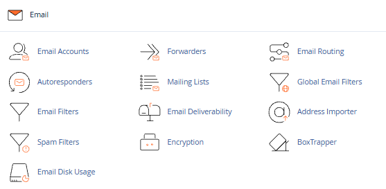 Bluehost Portal - cPanel - Email