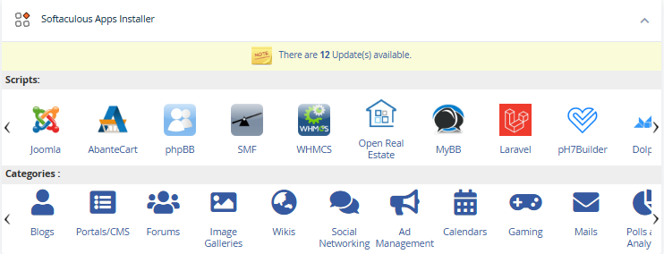 Bluehost Portal - cPanel - Softaculous Installer