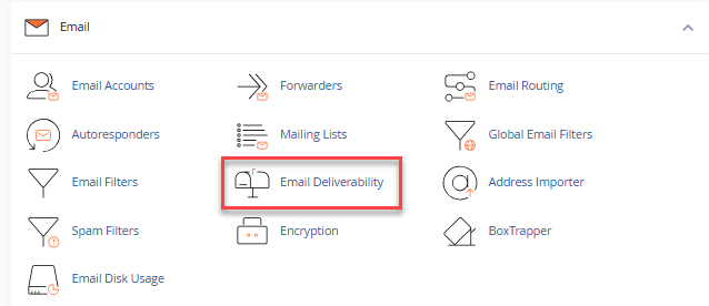 cPanle Email Deliverability