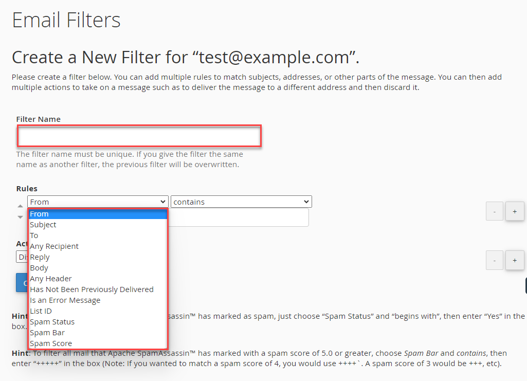 cpanel-email-filters-rules