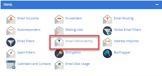 cPanel - Email Deliverability